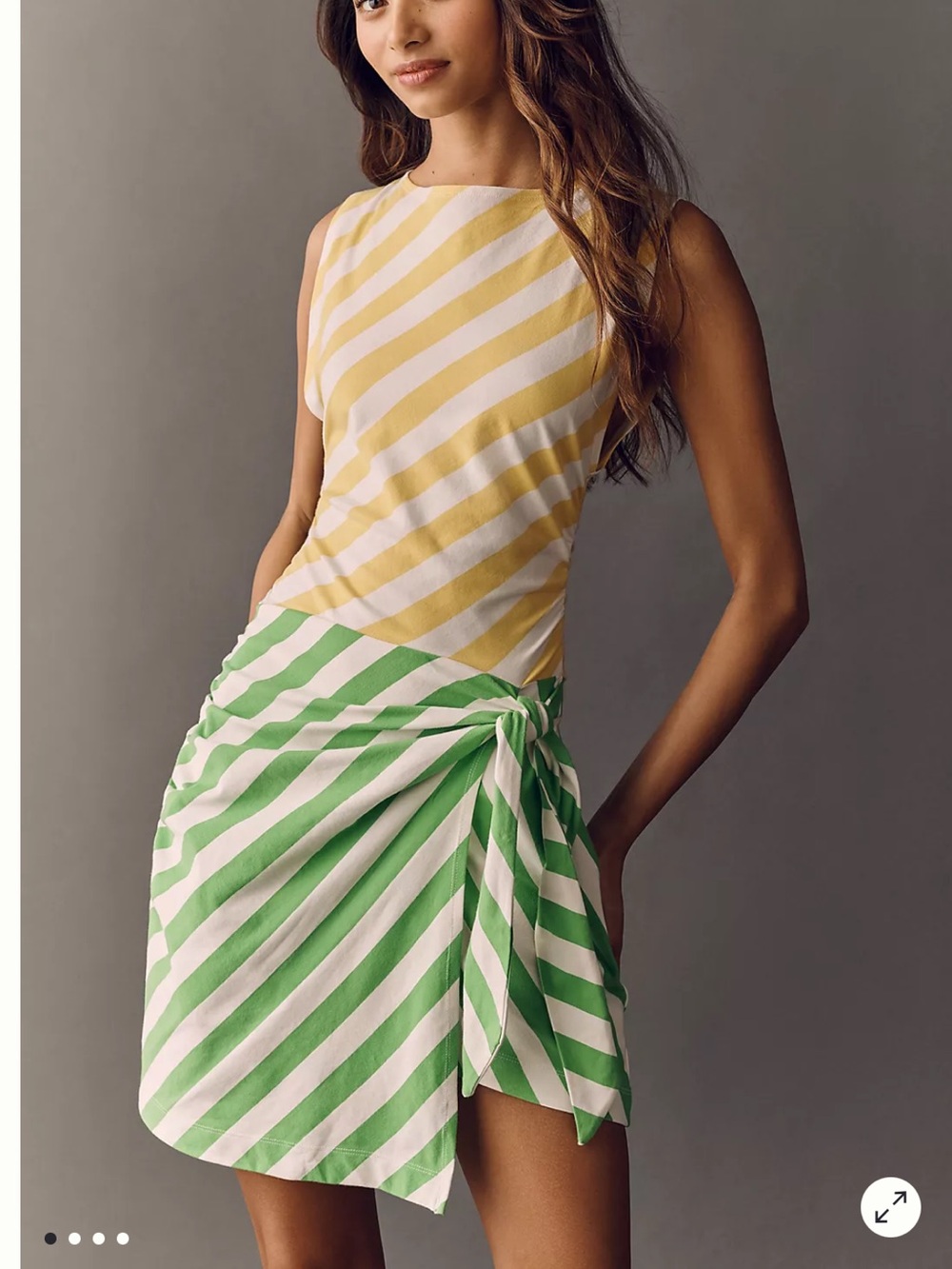 NWT Daily Practice Striped Mini Wrap Dress Size Medium